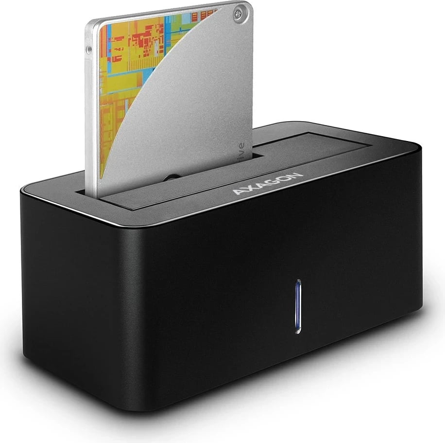 Stacion dokimi AXAGON ADSA-SN, USB 3.2 Gen 1, Alumini, Zi