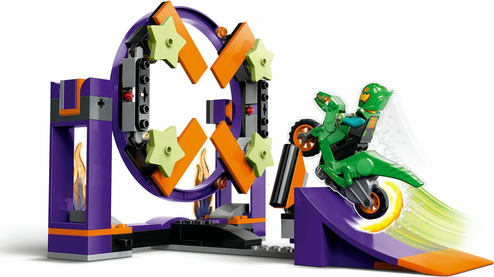 Set ndërtimi LEGO City Dunk Stunt Ramp Challenge 60359, 144 pjesë, shumëngjyrësh