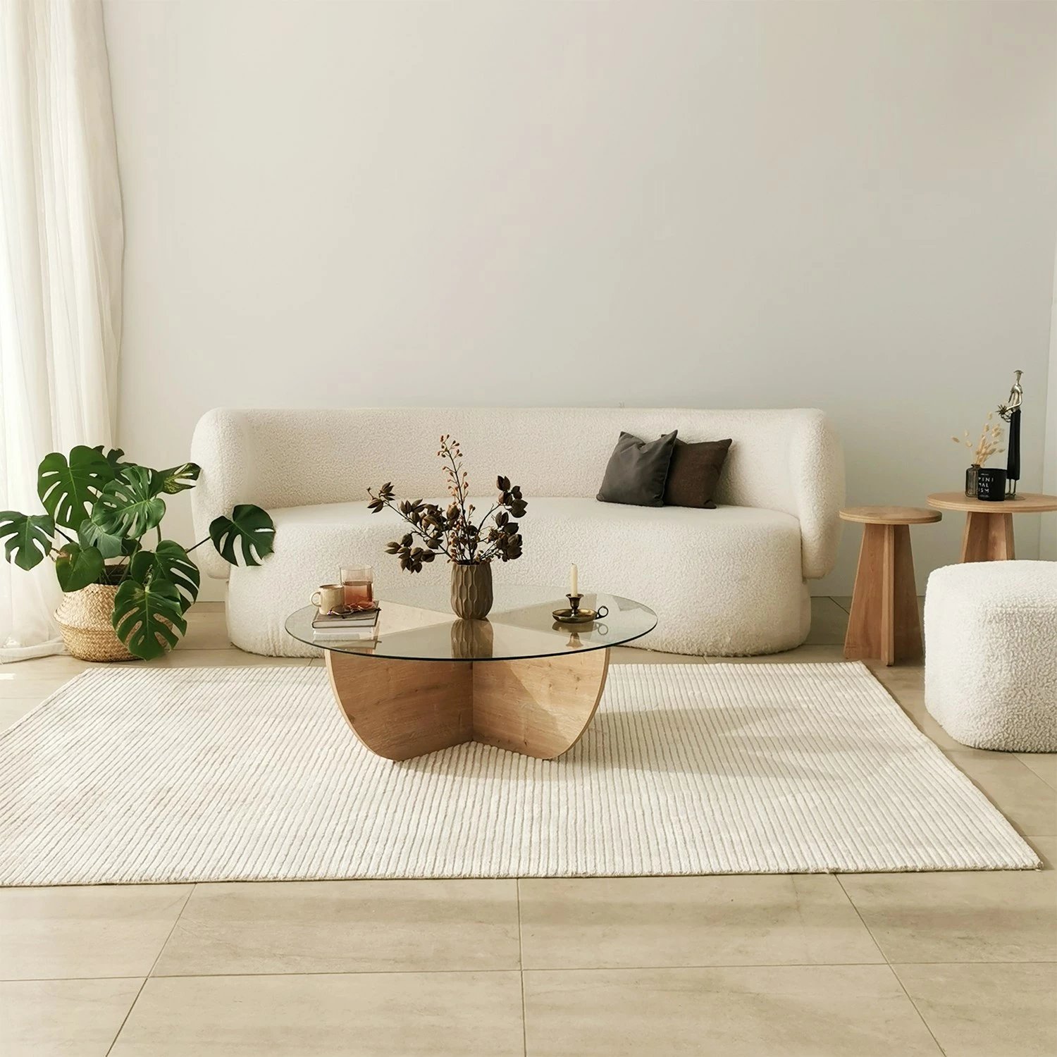 Tavolinë kafeje Hanah Home, ngjyrë Sapphire Oak
