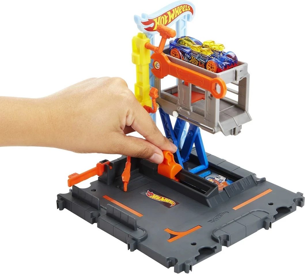 Set lojërash Hot Wheels City Downtown Tune Up Shop, MATTEL, Multi