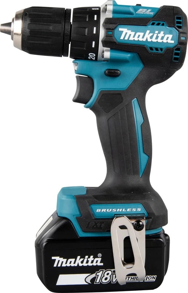 Makineri shpimi Makita DDF487Z, 18V, Li-Ion, 1.3cm, turkuaz