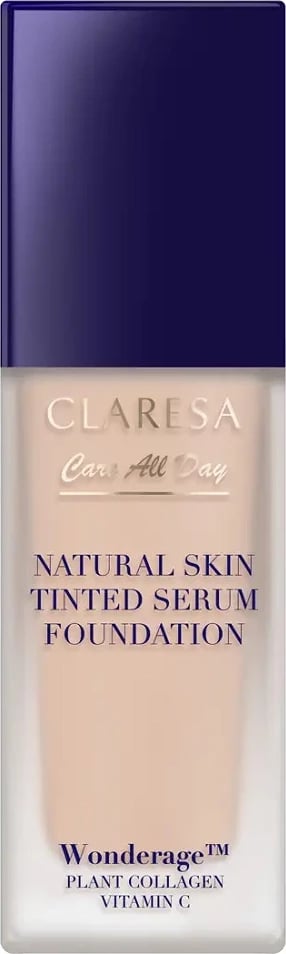 Fondatinë Claresa Natural Skin Tinted Serum Foundation 1C Light Cool për femra 32ml