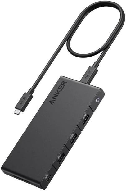 Kasë Anker Hub 364 USB-C Dual Display 10w1, 2x4K HDMI, Ethernet, e zezë