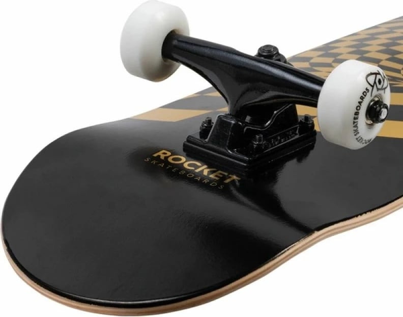 Skateboard Rocket, i zi dhe i artë