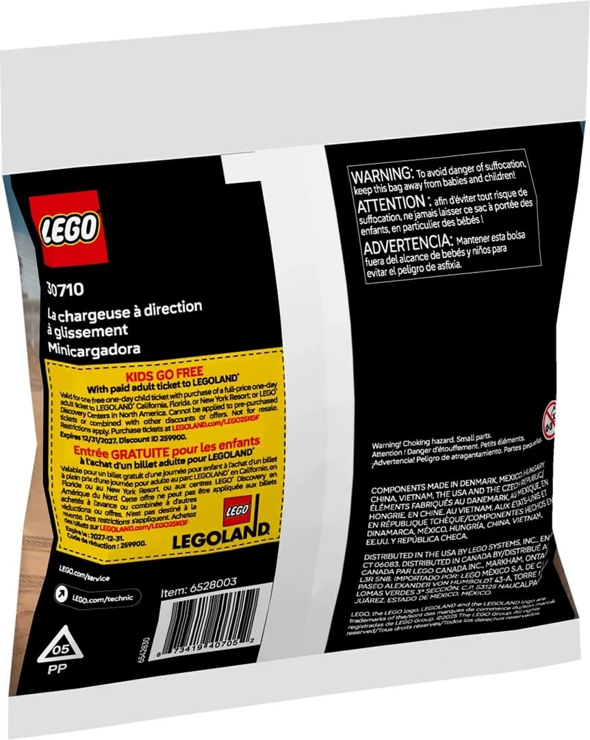 Set ndërtimi LEGO Technic 30710 Skid-Steer Loader, 52 pjesë