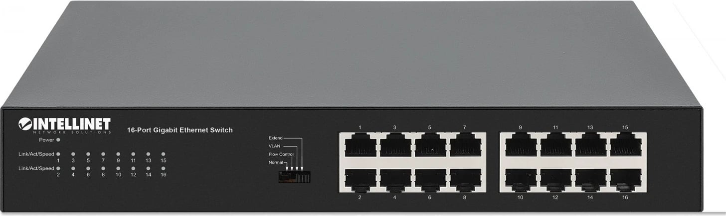 Switch Intellinet 561815, 16p Gigabit me VLAN manual