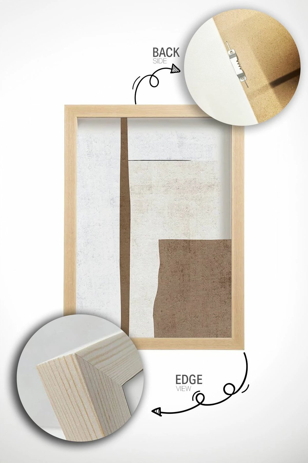 Pikturë dekorative me kornizë (3 copë), Wallity, Ersydata2-5070