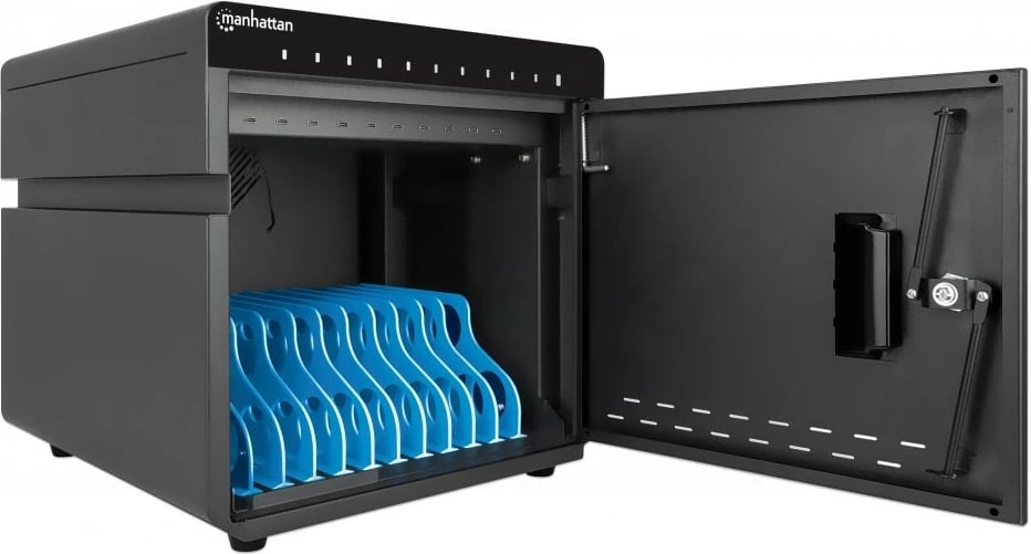 Stacion karikimi Manhattan 715942, 10 porta USB-C PD, 180W, i zi