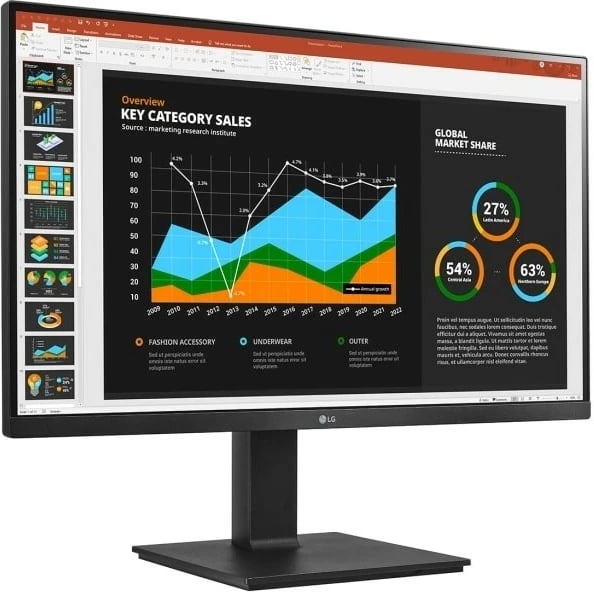 Monitor LG 27BQ75QB-B, 27", Quad HD, LCD, i zi
