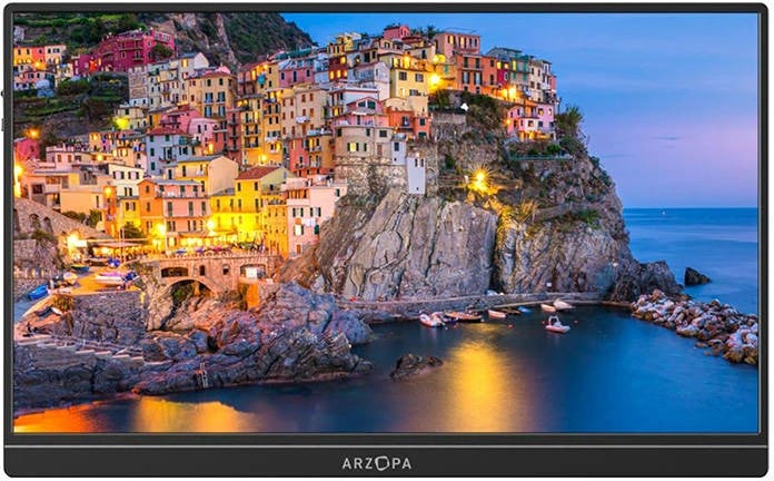 Monitor portativ Arzopa S1 TABLE, 15.6", Full HD, me altoparlantë, i zi