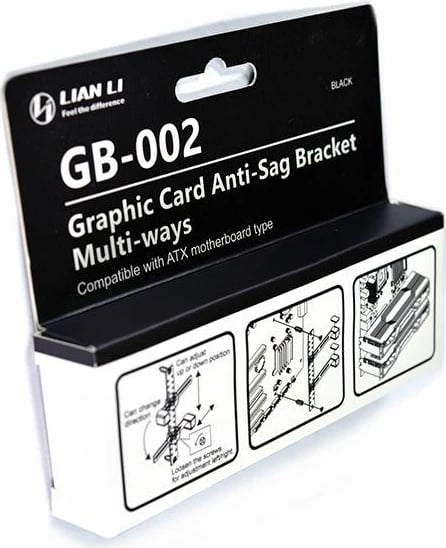 Mbajtëse universale për kartelë grafike LIAN LI GB-002, e zezë