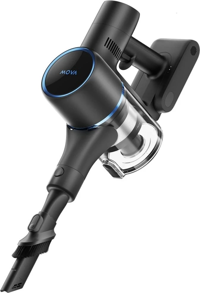 Fshesë elektrike MOVA Tech S4, 2-në-1, pa qese, 0.6 L, 425 W, Blu