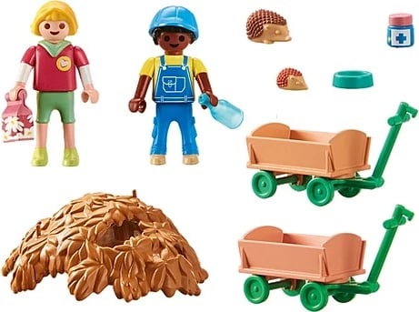 Set lodrash Playmobil My Life 71512, kujdesi për iriqët, 18 pjesë