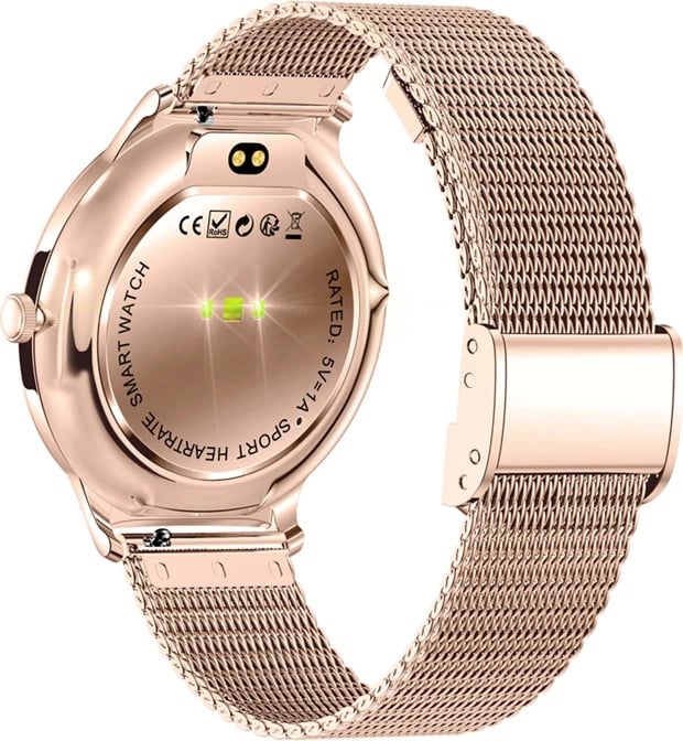 Smartwatch Colmi V89 1.43" AMOLED, thirrje BT, 100+ sporte, IP67, rrip çelik inox, ari