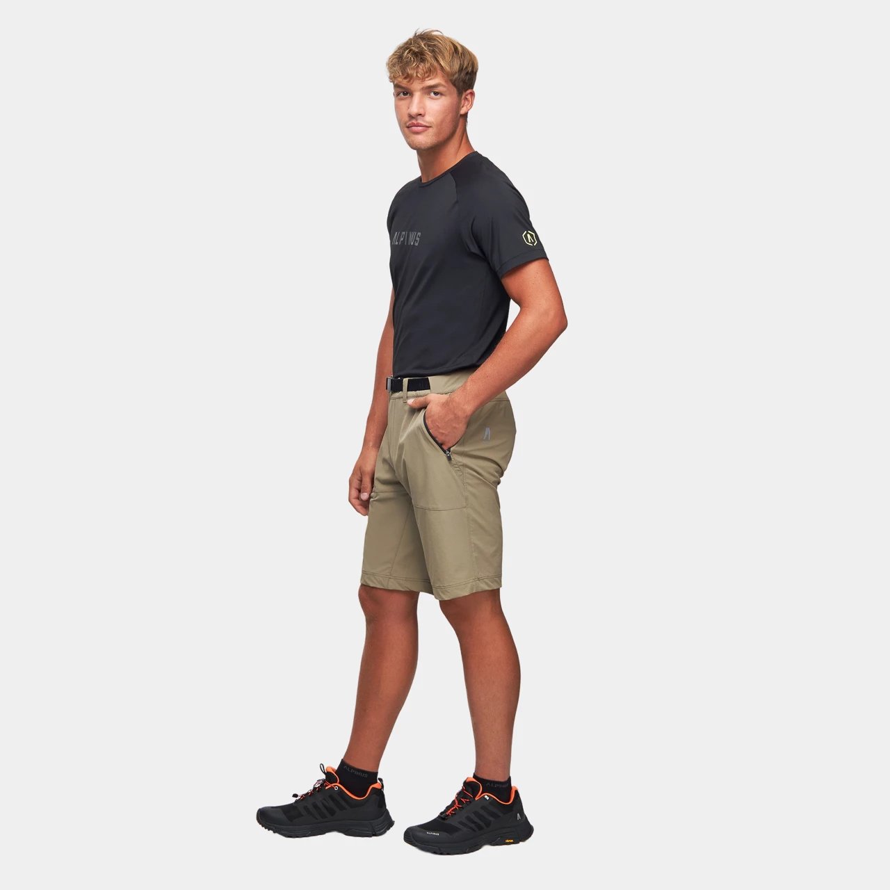 Shorce për meshkuj Alpinus, olive