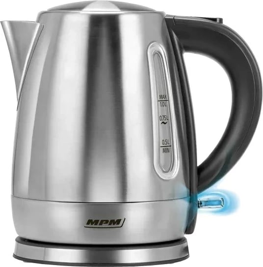 Ibrik elektrik MPM MCZ-118, 1 L, 1630 W, çelik inox