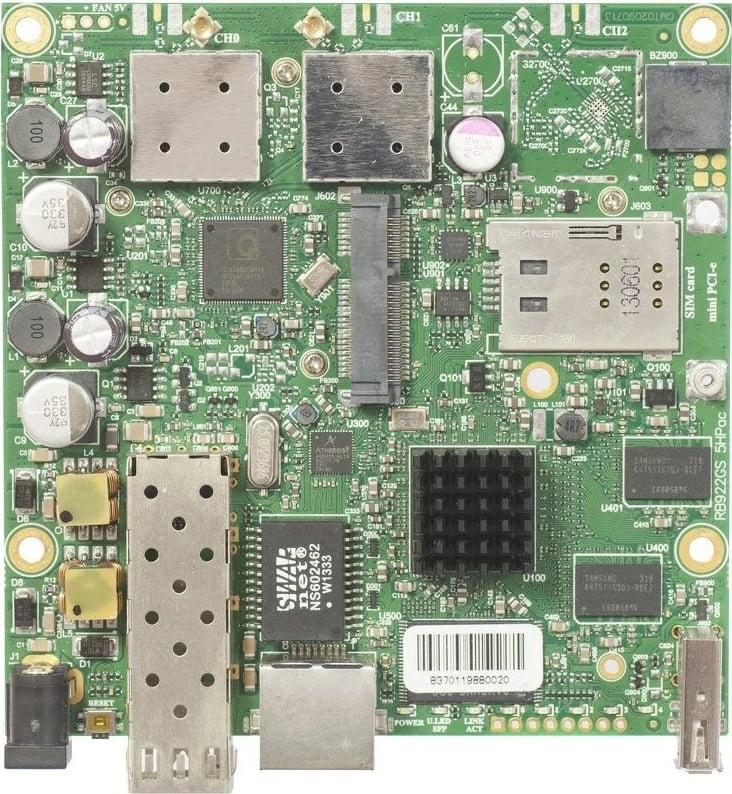 Pllakë amë MikroTik RB922UAGS-5HPacD, 128 MB, Wi-Fi 5