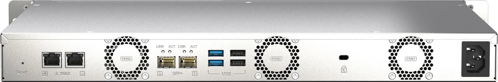 NAS QNAP TS-435XEU, Rack 1U, Marvell CN9131, 4 GB DDR4, Zi, Gri