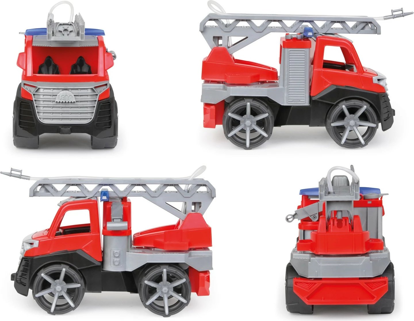 Kamion zjarrfikës lodër Lena Truxx2 me figurë, plastikë, 28cm, kuq/gri Kamion zjarrfikës lodër Lena Truxx2 me figurë, plastikë, 28cm, kuq/gri