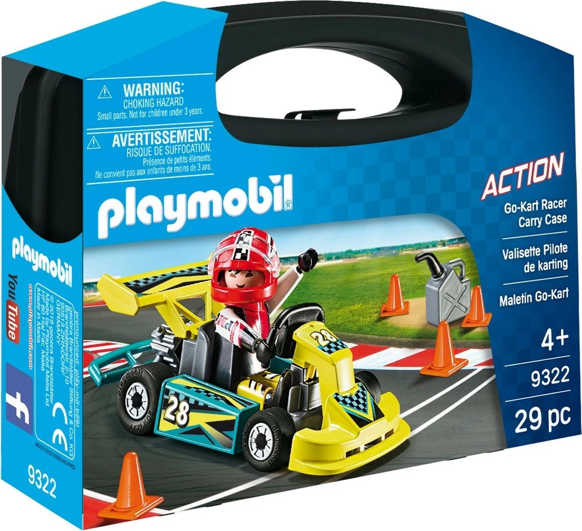 Set figurash aksioni Playmobil 9322 Go-Kart, 29 pjesë