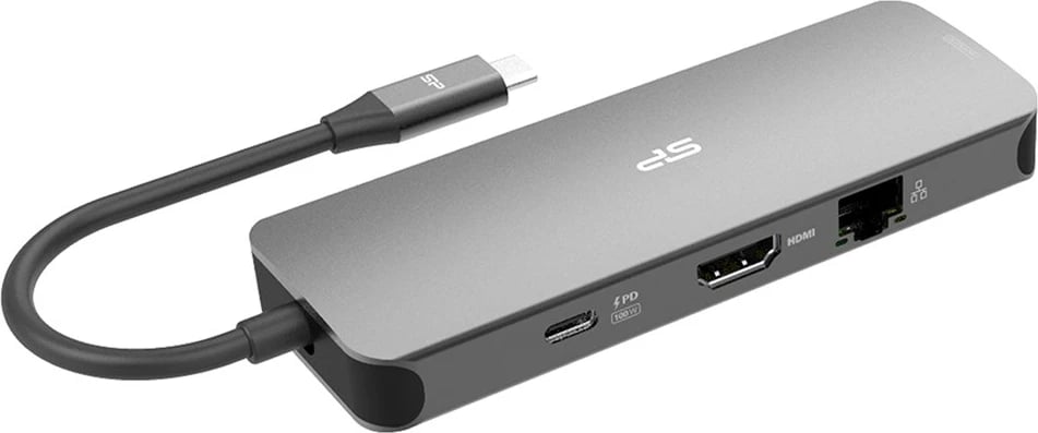 Docking Silicon Power SR30 USB 3.2 Gen 1 Type-C Gri, Metalik