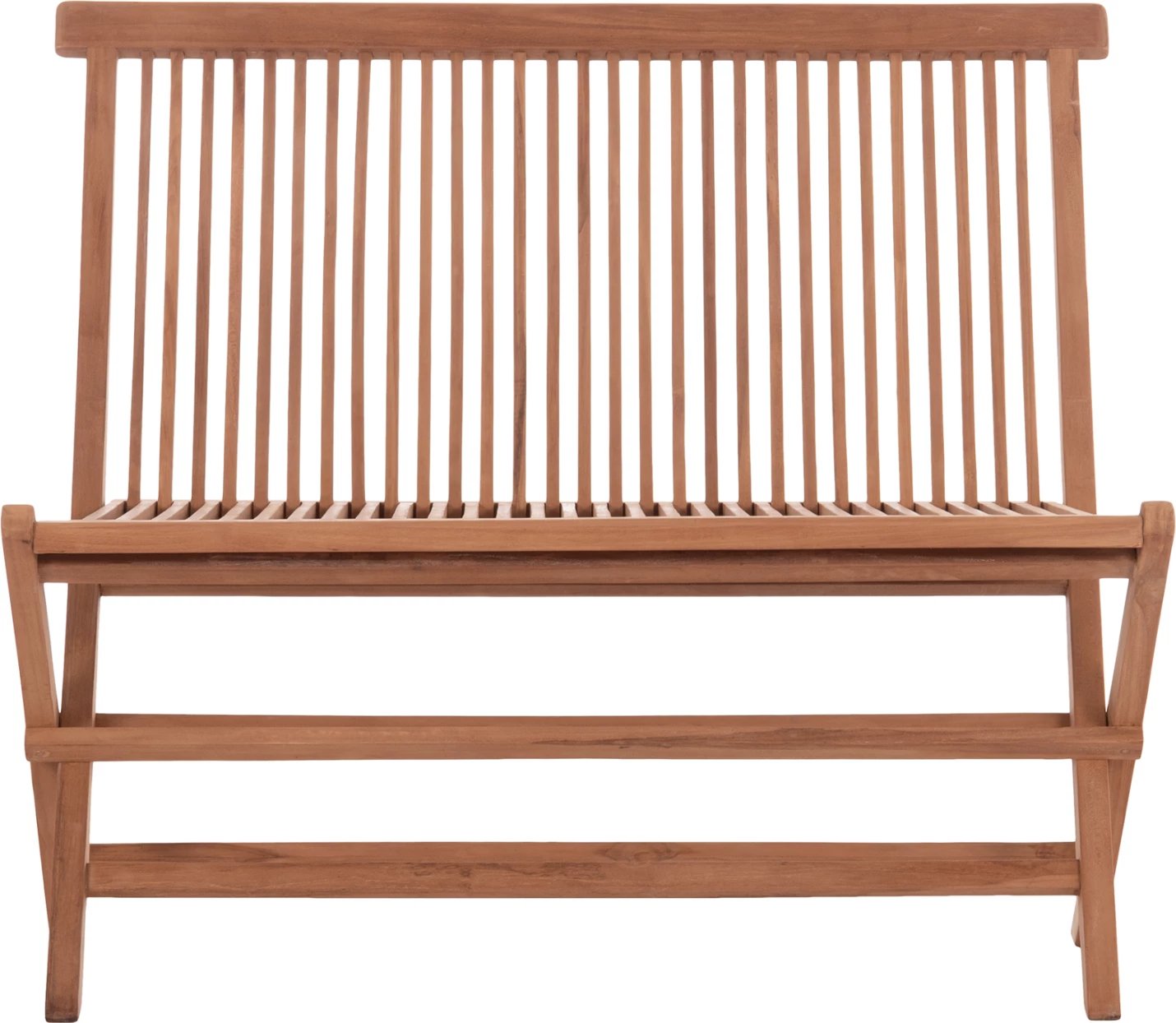 Bankë palosëse KENDALL, dru tik natyral, 100x47x89cm