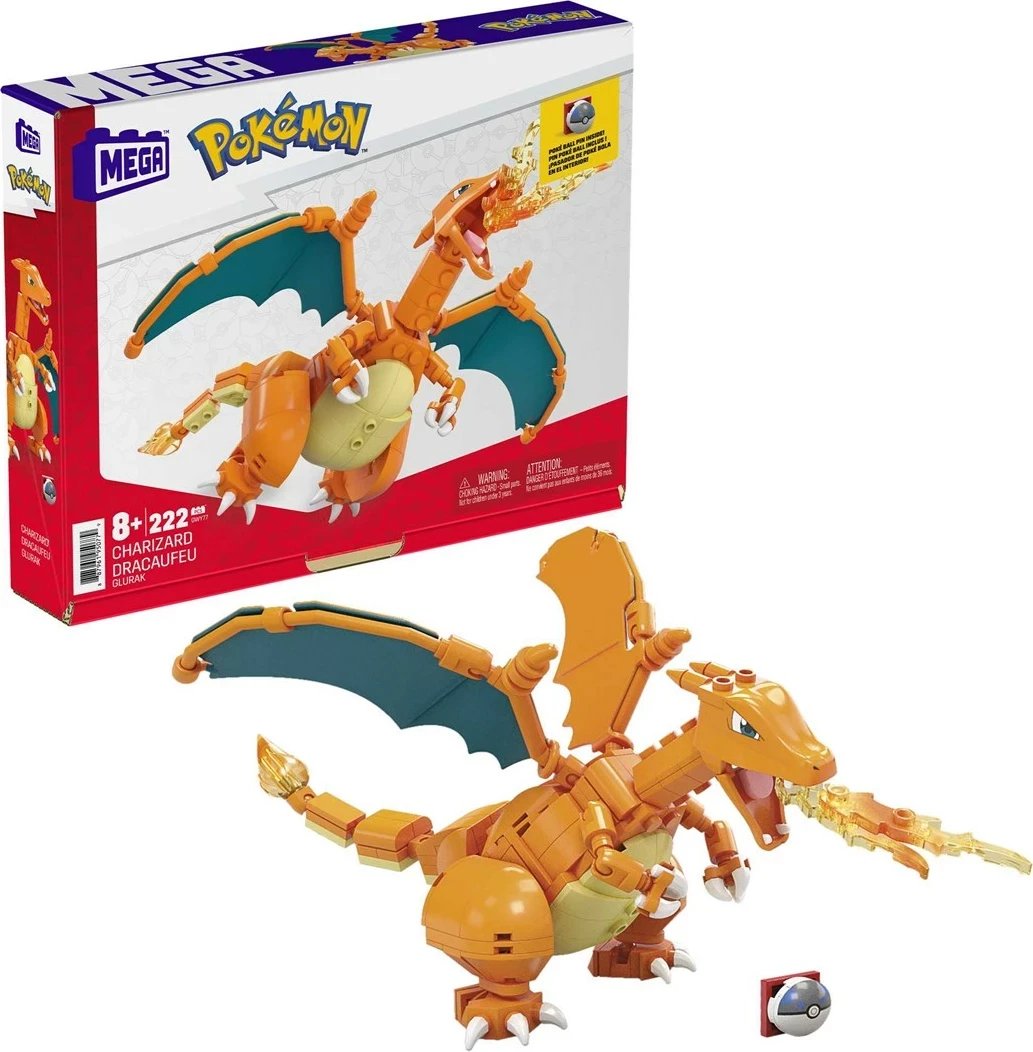 Set ndërtimi MATTEL MEGA Pokémon Charizard, Blu