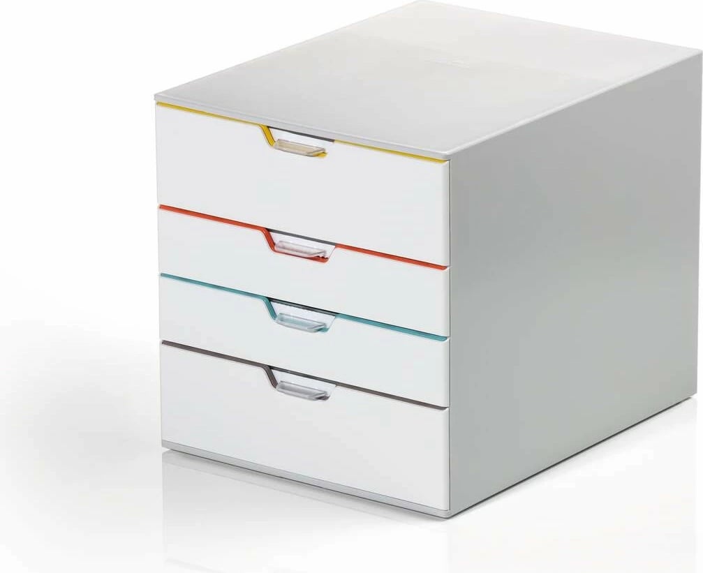 Kuti me sirtarë Durable VARICOLOR MIX 4, plastikë, 4 sirtarë, gri