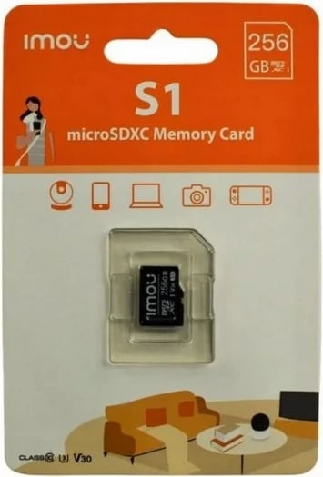 Kartë memorie microSD Imou 256 GB, E zezë
