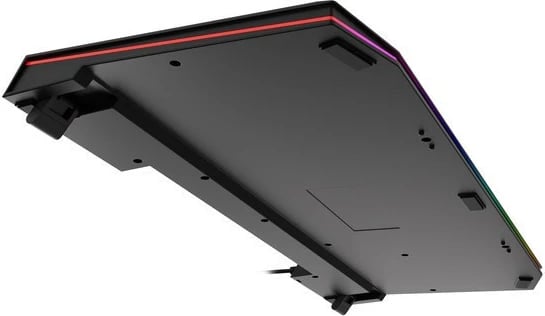 Tastierë gaming Natec Genesis Lith 400 RGB, me ndriçim, me kabllo, e zezë