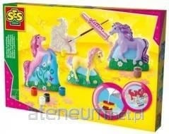 Set kreativ SES Creative për derdhje dhe ngjyrosje, 3 kuaj, shumëngjyrësh