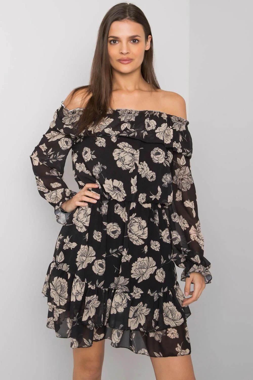 Fustan Italy Moda 169540, bezhë