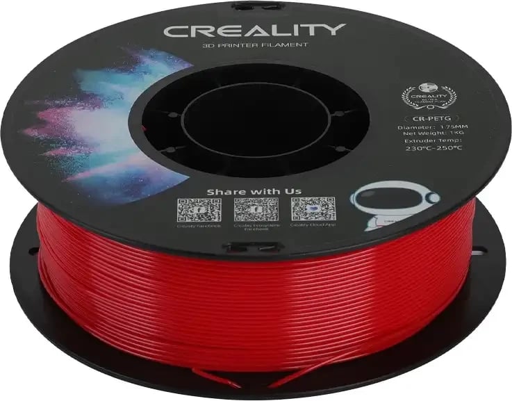 Filament PETG Creality CR-PETG, 1.75 mm, 1 kg, e kuqe