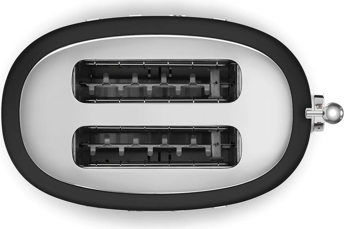 Toaster SMEG TSF01BLMEU, 950W, 2 feta, ngjyrë e zezë