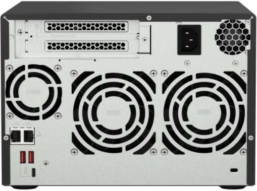 NAS QNAP TS-673A-8G, AMD Ryzen V1500B, 8GB RAM, 6 vende për disqe, E zezë