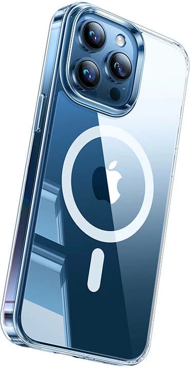 Mbështjellës Torras Diamond Clear-Mag për iPhone 15 Pro, transparent