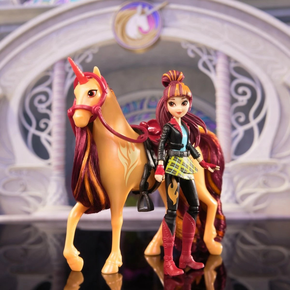 Set figurina Unicorn Academy Spin Master 6071175, Ava dhe Leaf, 11 cm + 13 cm, për vajza