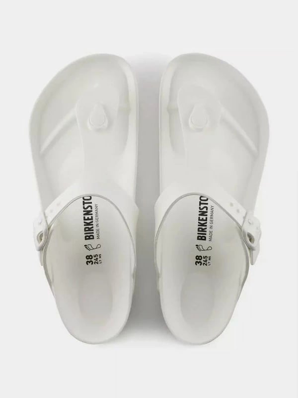 Shapka Birkenstock Gizeh Eva për meshkuj e femra, të bardha