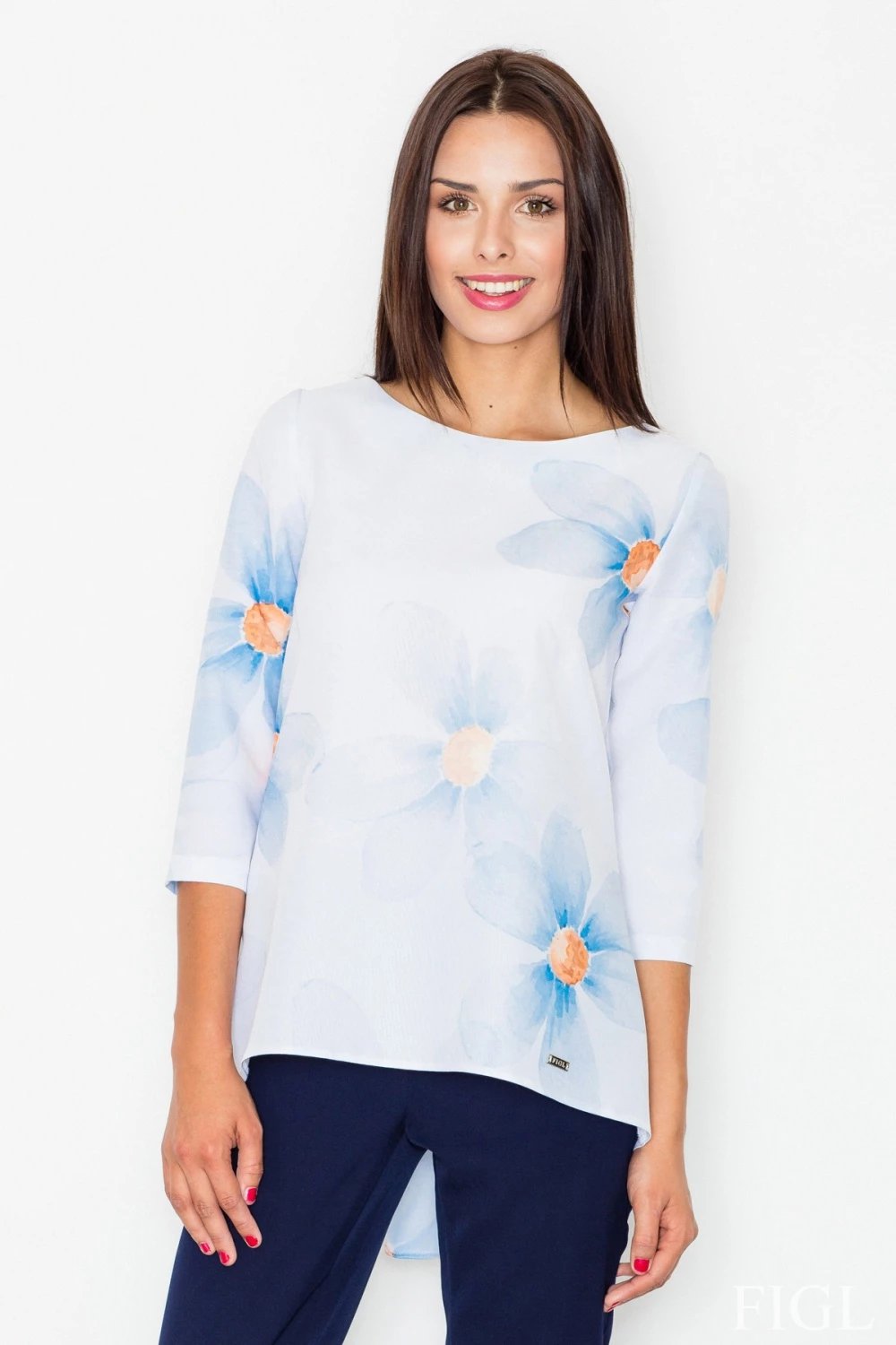 Bluzë Figl 62968 për femra, e bardhë