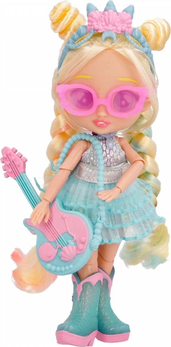Kukull Cry Babies BFF Stella me kitarë, 20 cm, për vajza