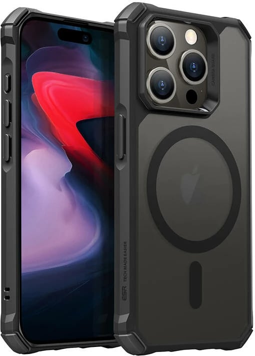 Mbështjellës ESR Air Armor për iPhone 15 Pro, MagSafe, zi