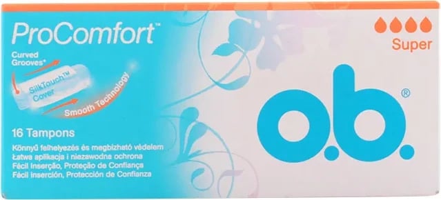 Tamponë O.B. Pro Comfort Super, 16 copë