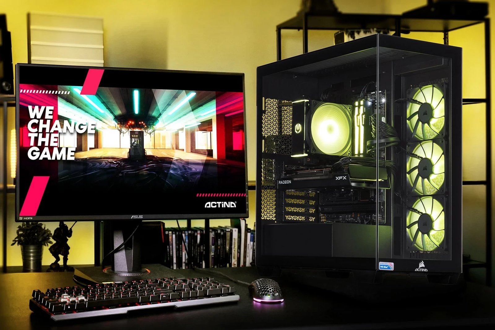 Kompjuter Gaming, AMD Ryzen 5, 32GB RAM, 1TB SSD, AMD Radeon RX 7800 XT 