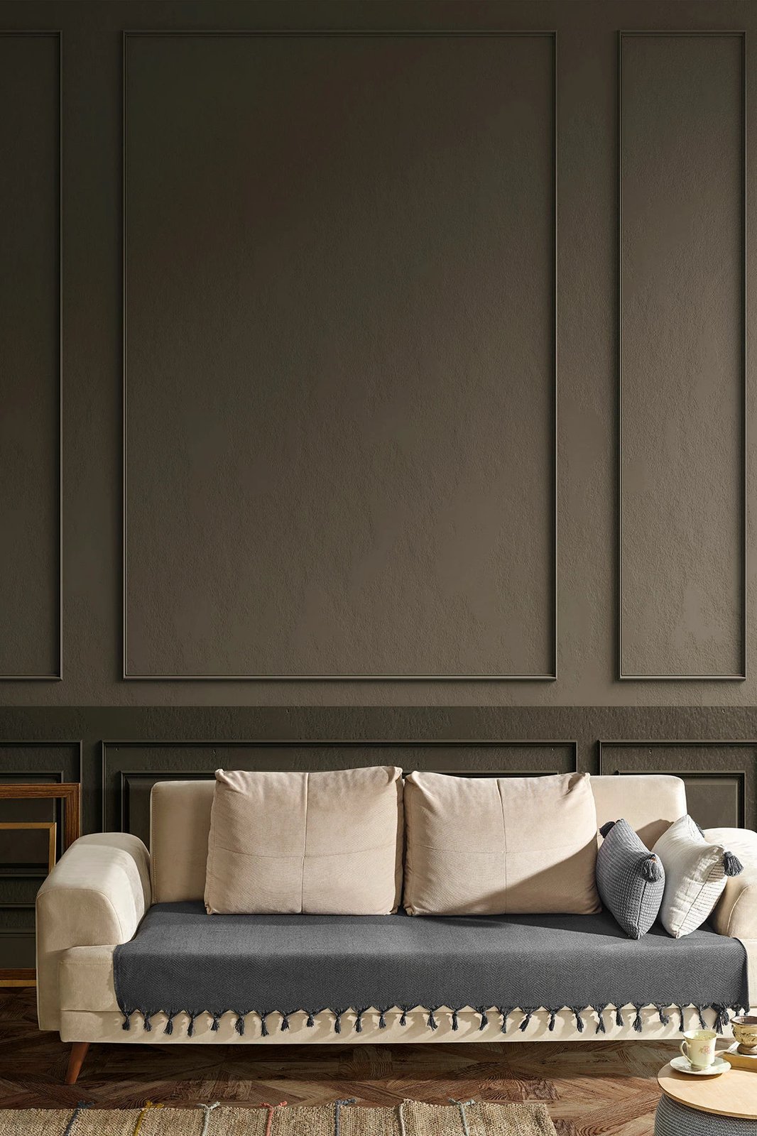 Mbulesë divani L'essentiel, Asya, ngjyrë antracit