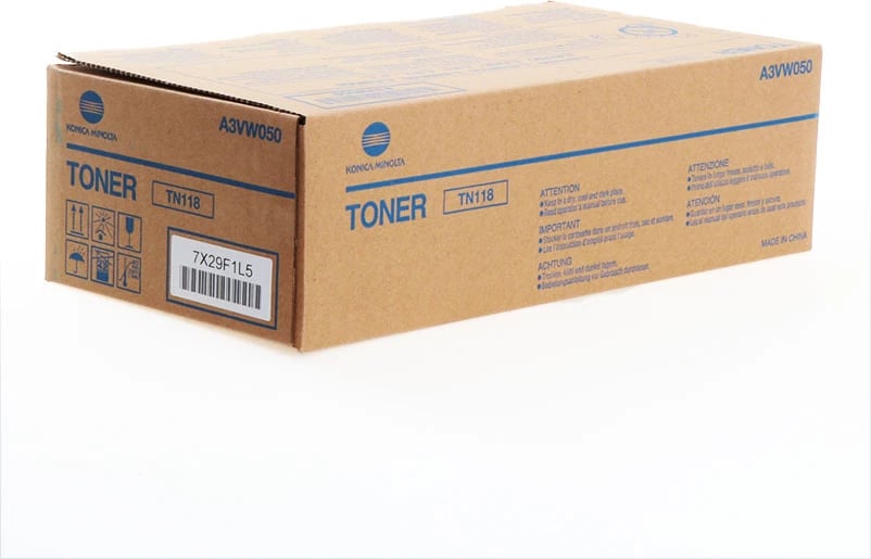 Toner, Konica Minolta, TN118 A3VW050/A3VW051, 12000 faqe, i zi, pako dyshe