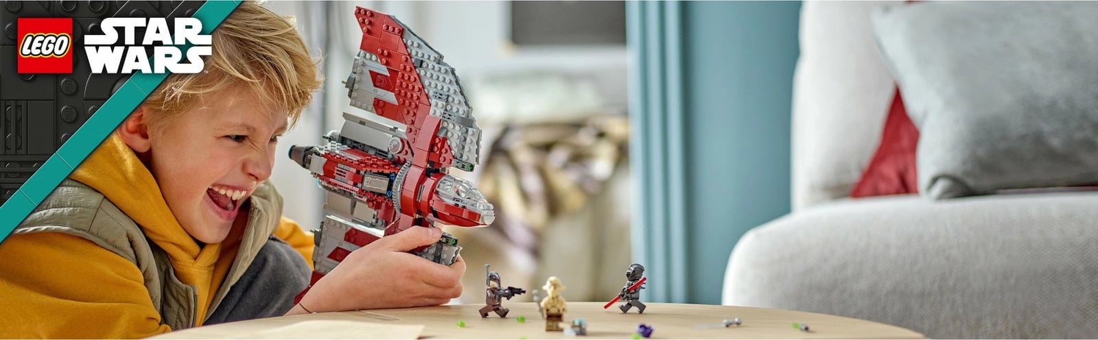 Set ndërtimi LEGO Ahsoka Tano's T-6 Jedi Shuttle, 601 pjesë, shumëngjyrësh