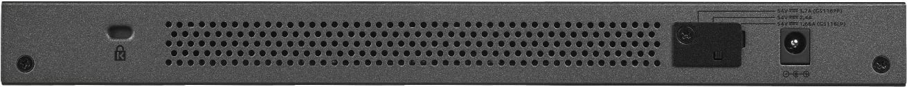 Switch NETGEAR GS116LP, Gigabit Ethernet, PoE, Rack mounting, e zezë