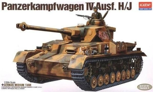 Model tanku Academy Panzerkampfwagen IV Ausf. H/J, 1:35, plastik
