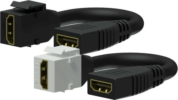 Adapter HDMI femër në femër PROCAB VCK450/W, Keystone, e bardhë