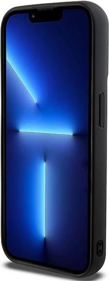 Mbështjellës DKNY 3D Rubber Repeat Pattern për iPhone 15 Pro, zi